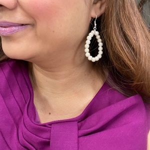 FOR BUNDLES ONLY FAUX PEARLS HYPHO ALLERGENIC EAR-HOOKS 925 silver stamped